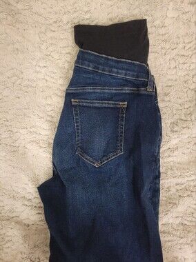 Gap Dark Blue Maternity Jeans with Stretch Waistband